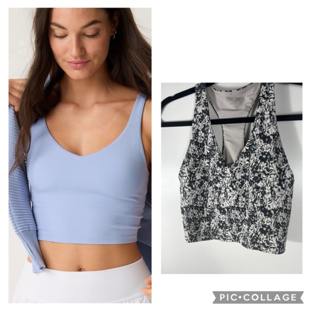 Aerie Offline Real Me Recharge Least Support Floral Tank Sz Medium